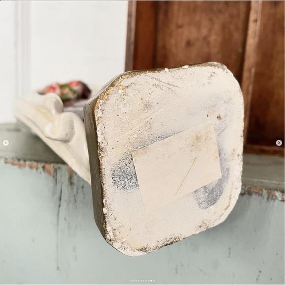 Vintage St. Therese Lisieux Little Flower Chalk Statue Columbia Italy Saint - Picture 9 of 10